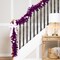 Northlight Pre-Lit Artificial Tinsel Christmas Garland - 9' x 8" - Purple - Clear Lights